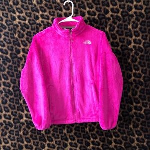 The North Face fuzzy zipup jacket
